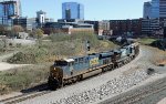 CSX 862 leads train L619-08 past the signal at Raleigh Tower